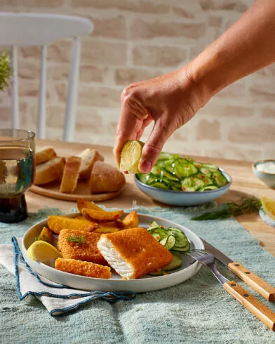 OBAĽOVANÉ PORCIE Z TRESKY ALJAŠSKEJ